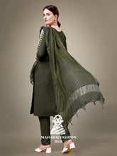 Maharaj Fashion Hub Women's Elegant Kurti Pant Dupatta Set